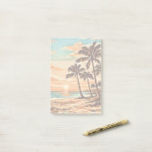 Post-it® moderne de milieu de siècle plage Hawaii coucher d (Sur un bureau)