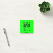 POST-IT® MODERNE ÉDITABLE NEON GREEN IMAGE MODÈLE TEXTE (Bureau)