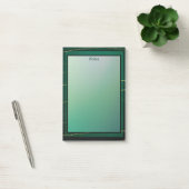 Post-it® Moderne Élégant Chic Vert Et Or (Bureau)
