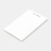 Post-it® Moderne Élégant Simple Blanc Professionnel Propre (Incliné)