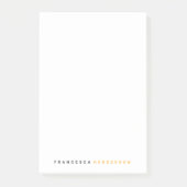 Post-it® Moderne élégant tendance Orange moderne minimalist (Devant)