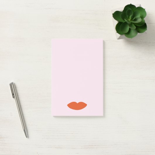 Post-it® Moderne Français Chic Red Lips Beautician Minimal (Bureau)