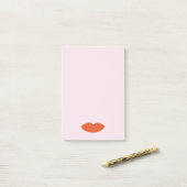 Post-it® Moderne Français Chic Red Lips Beautician Minimal (Sur un bureau)