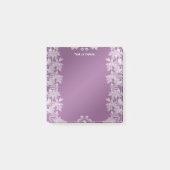 Post-it® Moderne Lilac Floral Post it Notes (Devant)