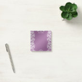 Post-it® Moderne Lilac Floral Post it Notes (Bureau)