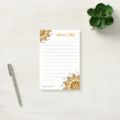 Post-it® Moderne Mandala Doodle Floral Orange Blush 3D (Bureau)