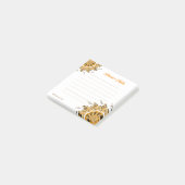 Post-it® Moderne Mandala Doodle Floral Orange Blush 3D (Incliné)