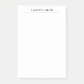 Post-it® Moderne minimaliste noir blanc clair (Devant)