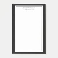 Moderne minimaliste Noir et Blanc Personnalisé