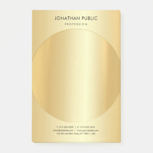 Post-it® Moderne minimaliste Personnalisé Faux Or Élégant S