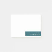 Post-it® Moderne minimaliste Turquoise tendance (Devant)