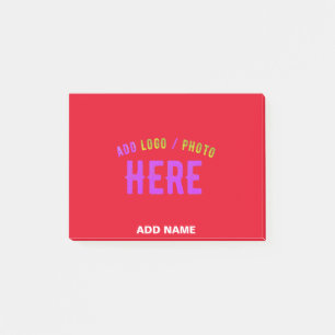 POST-IT® MODERNE MODERNE PERSONNALISABLE ROUGE VÉRIFIÉ