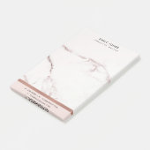 POST-IT® MODERNE MODERNE TEXTURE EN MARBRE D'OR ROSE ROSE R (Incliné)