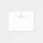 Post-it® Moderne Monogramme Professionnel Plain Simple Mini (Devant)
