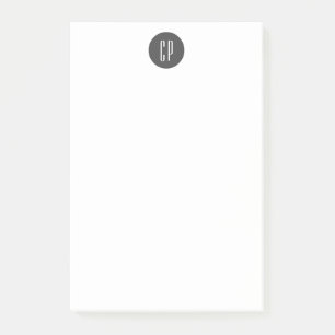 Post-it® Moderne Monogramme Professionnel Plat Initiales si