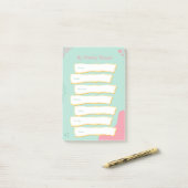 Post-it® Moderne Pastel Couleurs Planificateur hebdomadaire (Sur un bureau)