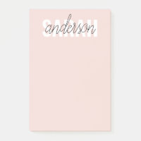 Moderne Pastel Rose Beauté Personnalisée Vous Nom