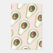 Post-it® Moderne Pastel Rose Et Vert Motif Avocado (Devant)