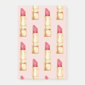Post-it® Moderne Pastel rose & rouge Motif à lèvres (Devant)