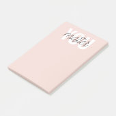Post-it® Moderne Pastel Rose Vous Comptez Inspiration Citat (Incliné)