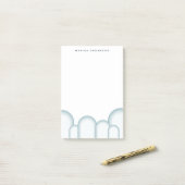 Post-it® Moderne Pastel Sage Green Retro Vintage (Sur un bureau)