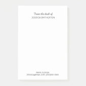 Post-it® Moderne personnalisé à partir du bureau Nom Coordo (Devant)