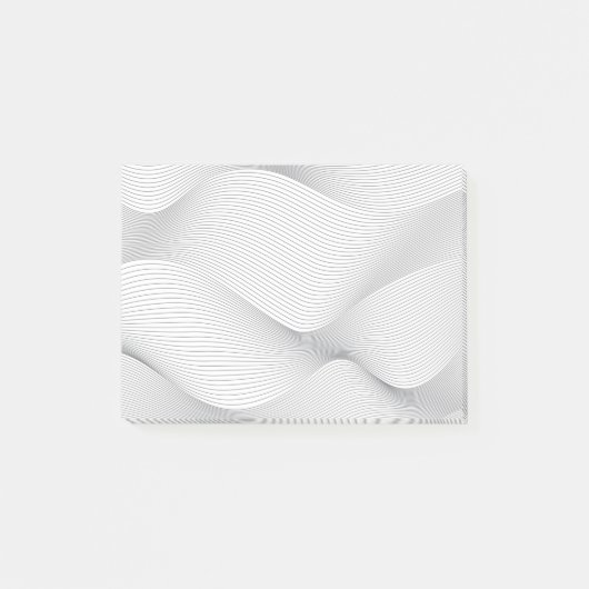Post-it® Moderne, simple, cool, motif de vague de mouvement (Devant)