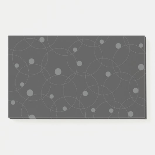 Post-it® Moderne, simple, ludique, amusant motif de cercles (Devant)