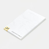 Post-it® Moderne Simple Modèle Élégant Or Et Marbre (Incliné)