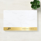 Post-it® Moderne Simple Modèle Élégant Or Et Marbre (Bureau)