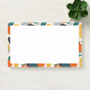 Post-it® Moderne tendance Preppy Chic Apricot et Feuille