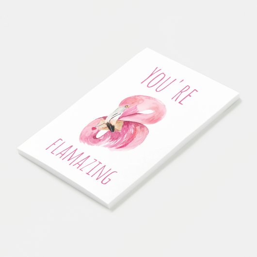 Post-it® Moderne Vous Flamazirez Beauté Flamant rose rose (Incliné)