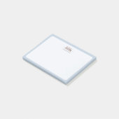 Post-it® Modert Mocha Mousse Monogram Bleu Poussiéreux (Incliné)