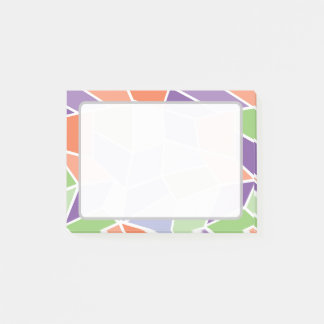 Post-it® Moisaique géométrique pastel personnalisée