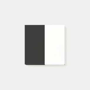 Post-it® moitié blanc noir moitié noir moitié noir blanc