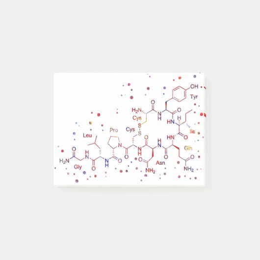 Post-it® Molécule d'oxytocine, molécules de l'amour (Devant)