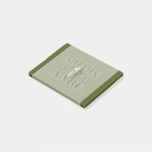 Post-it® Molon Labe Spartan 5 étoiles Olive Green (Incliné)