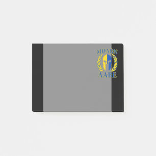 Post-it® Molon Labe Spartan Armor Laurels Décor bleu jaune