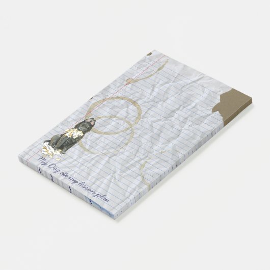 Post-it® Mon Berger Belge A Mangé Mon Plan De Leçon (Incliné)