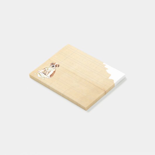 Post-it® Mon bouledogue a mangé mon travail (Incliné)