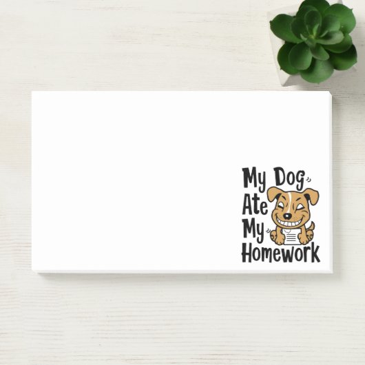 Post-it® Mon chien a mangé mes devoirs (Bureau)