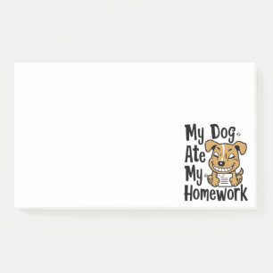 Post-it® Mon chien a mangé mes devoirs