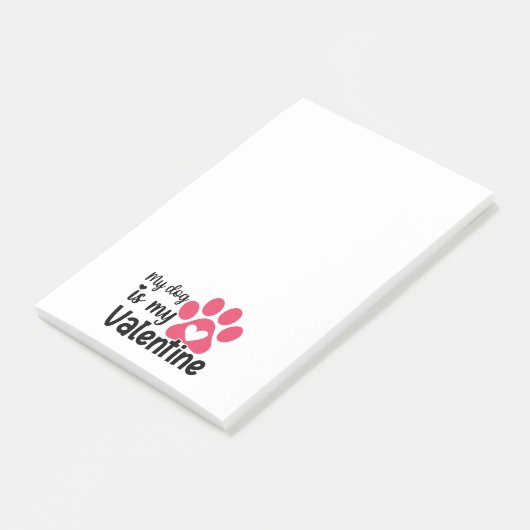 Post-it® Mon chien est mon valentin (Incliné)