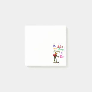 Post-it® Mon cœur appartiendra toujours à toi