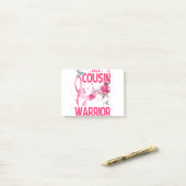 Post-it® Mon Cousin Est Un Guerrier Sensibilisation Au Canc (Sur un bureau)