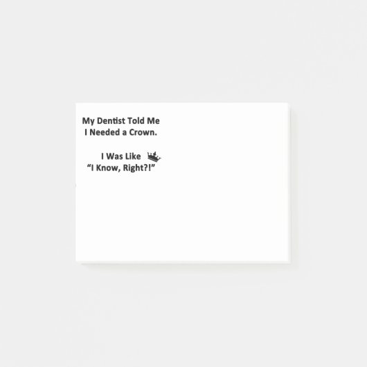 Post-it® Mon dentiste m'a dit (Devant)