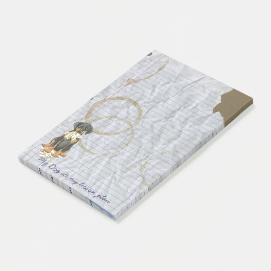 Post-it® Mon Doberman a mangé mon plan de leçon (Incliné)