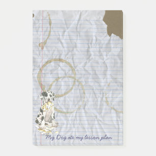 Post-it® Mon great dane a mangé mon plan de cours