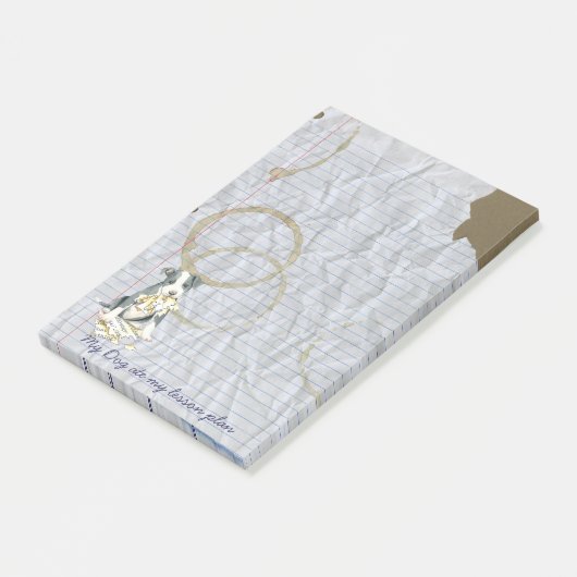 Post-it® Mon pitbull a mangé mon plan de cours (Incliné)