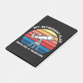 Post-it® Mon plan de retraite implique un télescope (Incliné)